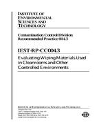 IEST RP-CC004.3 IEST RP-CC004.3