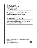 IEST RP-DTE011.1 IEST RP-DTE011.1