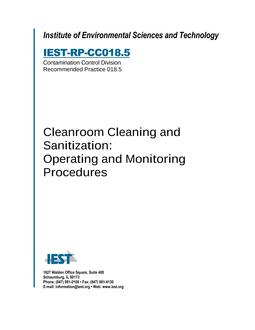 IEST RP-CC018.5 IEST RP-CC018.5