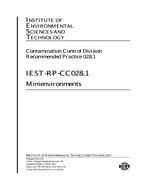 IEST RP-CC028.1 IEST RP-CC028.1