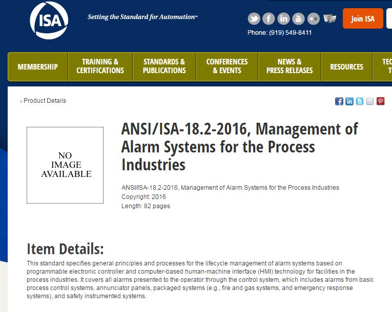 ISA 18.2-2016 ISA 18.2-2016