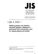 JIS A 5756:1997 JIS A 5756:1997