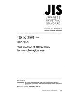 JIS K 3801:2000 JIS K 3801:2000