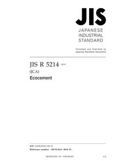 JIS R 5214:2019 JIS R 5214:2019