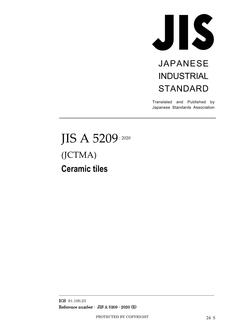 JIS A 5209:2020