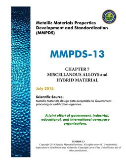 MMPDS MMPDS-13 Chapter 7 MMPDS MMPDS-13 Chapter 7