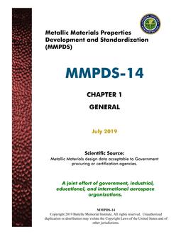 MMPDS MMPDS-14 Chapter 1 MMPDS MMPDS-14 Chapter 1