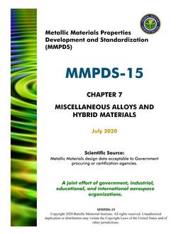 MMPDS MMPDS-15 Chapter 7 MMPDS MMPDS-15 Chapter 7